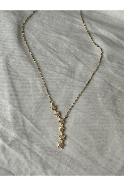 Midellie kayan yıldız çelik kolye