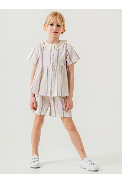 My Hanne Collar Detailed Girl's Suit 3825