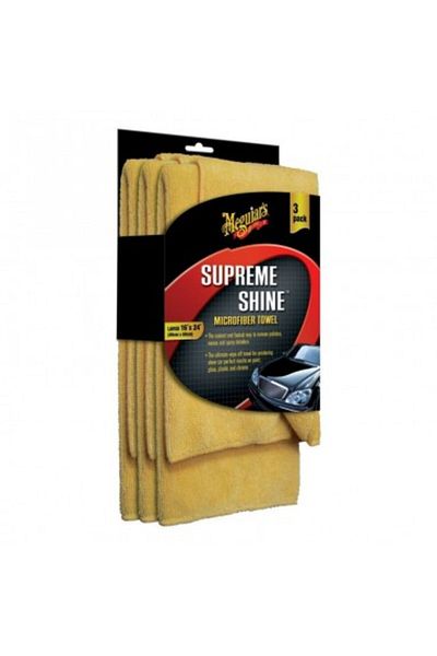 Meguiars Set of 3 Meguiar's Supreme Shine Microfiber Polish Removal Cloths 40×63 cm 3 pcs
