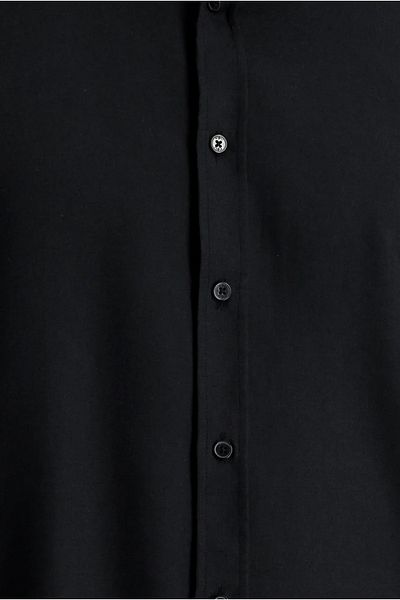 SÜVARİ Κοντομάνικο πουκάμισο Cavalry Slim Fit Απλό βαμβακερό φαρδύ γιακά