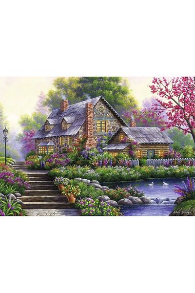 RAVENSBURGER 120004646 Romantic Cottage 1000 Pieces Ravensburger Puzzle
