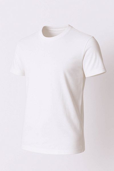 trender O Neck Ecru Men's T-Shirt 2143
