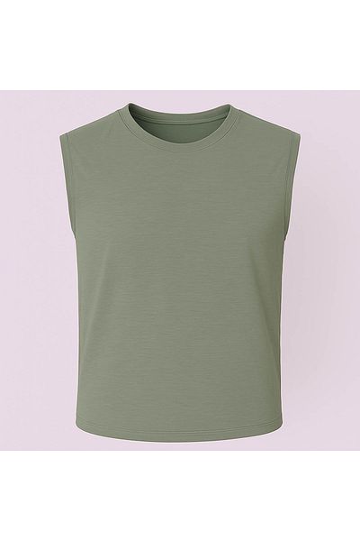 trender Green Men's Sleeveless T-Shirt 2752