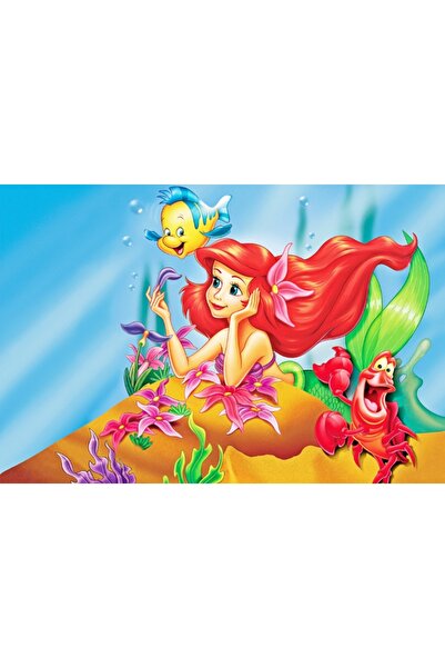 media Αυτοκόλλητη και πλενόμενη τοιχογραφία Η Μικρή Γοργόνα - Πριγκίπισσα Άρι...