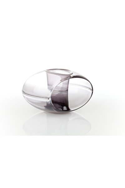 Polin O-life Επιτραπέζια Οβάλ θήκη για στυλό Smoky Black