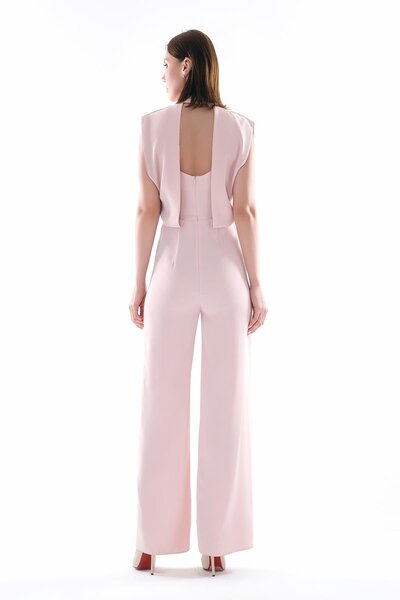 EXPLOSION Astarlı Bol Paçalı Arkadan Gizli Fermuarlı Tulum