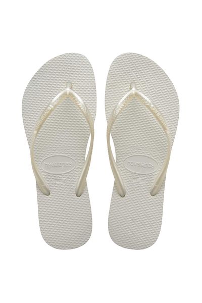 Havaianas Γυναικείες λευκές παντόφλες Brasil 4000030-0001