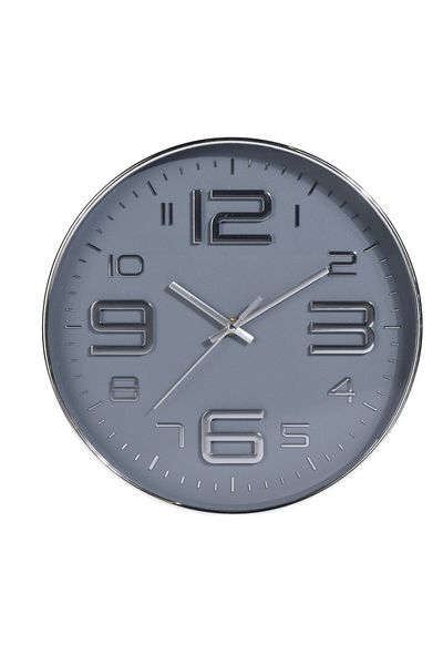Excellent Houseware Decora EH wall clock, plastic, gray, 30 cm