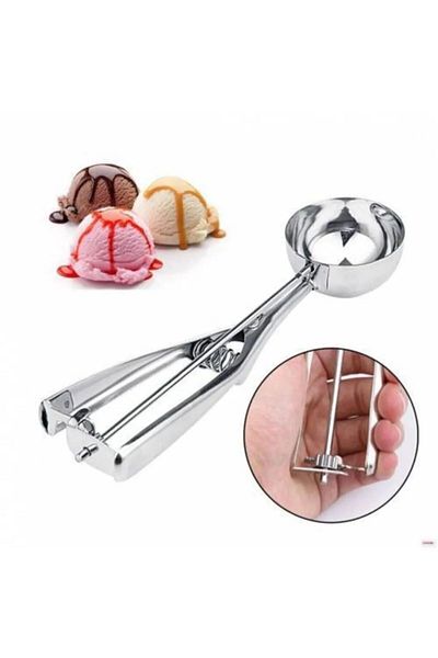 afifehome Stainless Steel Cookie Halva Ice Cream Serving Spoon