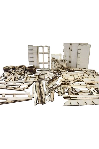 ALGWOOD 506 Pieces Cat 797 Wood Miner Truck Model - 3D Wooden Engineering Vehicle Model