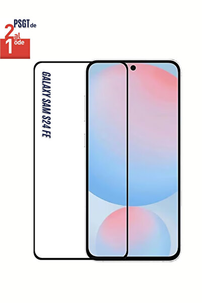 PSGT 2Adet Samsung Galaxy S24 FE Tam Kaplayan Temperli Cam Ekran Koruyucu