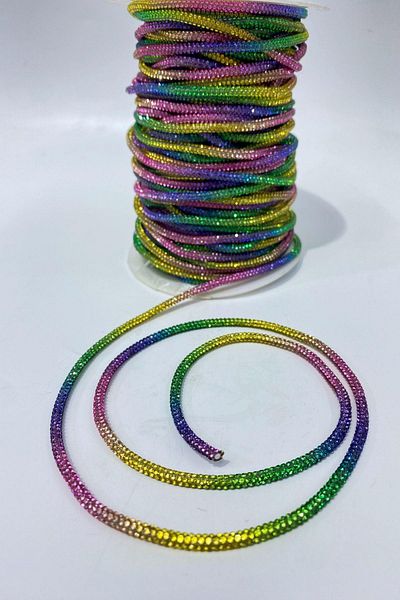 Limelia Colorful Full Tight Stone Pipe Ribbon Cord
