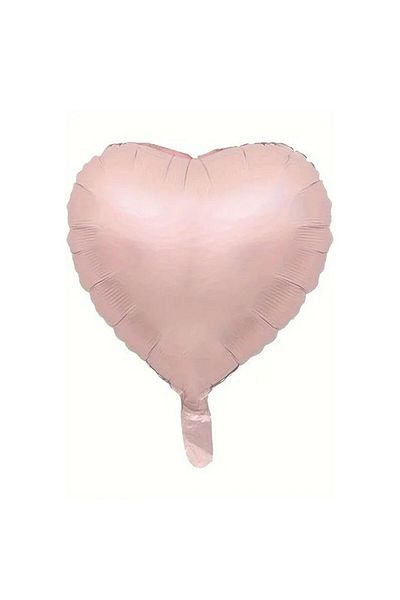 tedaks 1Pcs 18Inch 45cm Retro Heart Foil Balloon Soft Pink