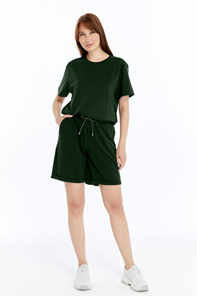 OXVİN 2-Piece Women's T-Shirt - Shorts Set Regular Modal Blend (Shorts - T-Shirt)