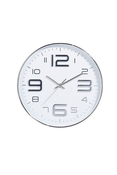 Excellent Houseware Decora EH wall clock, plastic, white, 30 cm
