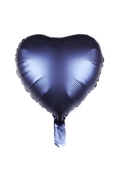 tedaks 1 قطعة 18 بوصة 45 سم بالون فويل على شكل قلب أزرق داكن