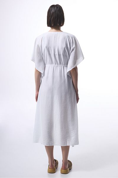 Penti White Floral Tie Detail Kimono