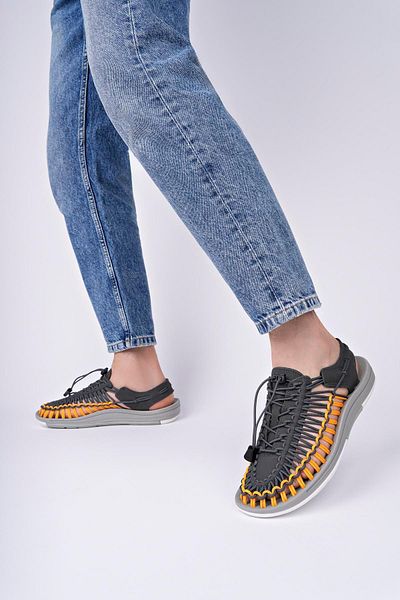 Aymood Καλοκαιρινά ανδρικά πέδιλα Unisex με ελαστικά κορδόνια Γυναικείες παντόφλες Υφαντό σχέδιο Σανδάλια παραλίας Nef