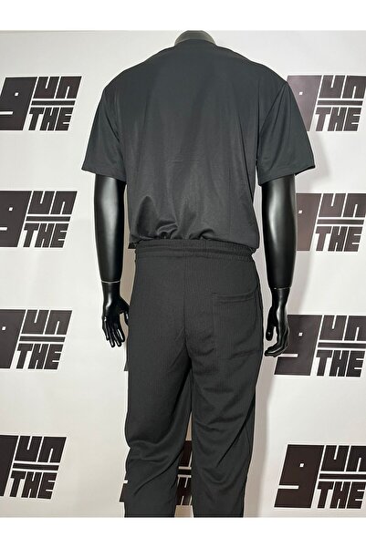 Gun-The Siyah Rahat Yazlık İnce Baget Pantolon