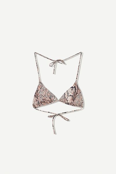Bershka Animal print bikini top