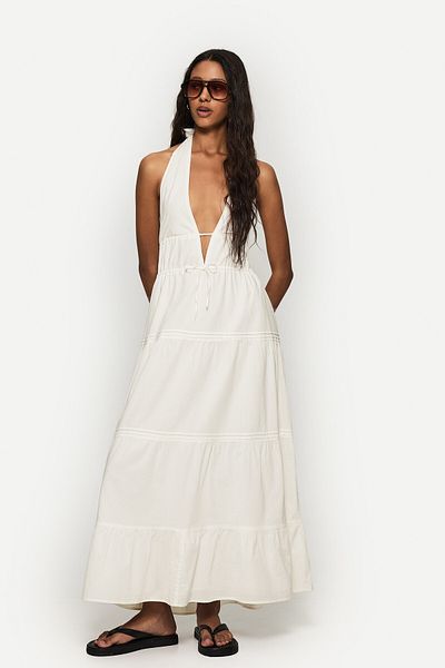 Bershka Halterneck midi dress