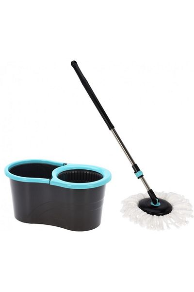 Excellent Houseware Rennes cleaning set, bucket with wringer and mop, 44 x 25 x H21 cm, 14 l