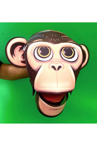 Probest DESIGN Monkey Hand Puppet, Mentossori Cut Paste Art Puppet Hand Skill