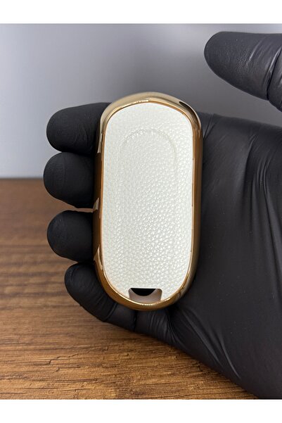 Mavi Keys Husă de protecție pentru chei din silicon cu 3 butoane compatibilă cu Opel Astra K, Insignia, Grandland – Culoare albă