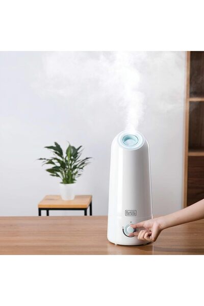 Generic BLACK+DECKER Ultrasonic Humidifier HM5000-B5, 5L, 25W, Covers 430 sqft, White/Green