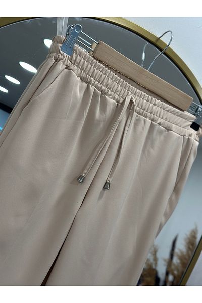 MİHRA STORE Asian Carrot Leg Trousers-Mt1444 Stone