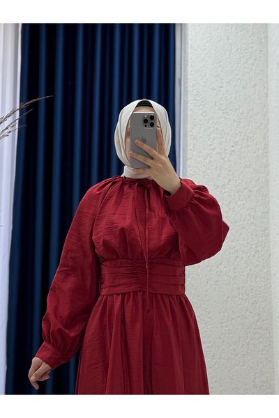 MİHRA STORE Ladonna Shirt with Short and Gathered Skirt Suit-Ge769 Red