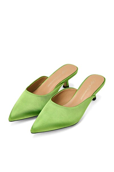 AGE OF INNOCENCE Brenda Satin, Saten Üst Yüzeyli, 4.5 cm Topuklu, Hakiki Deri Tabanlı Zarif Ayakkabı