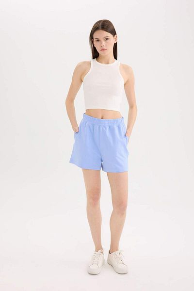 DeFacto Pantaloni scurți cu talie elastică și buzunare cu picioare drepte U3357AZ25SM