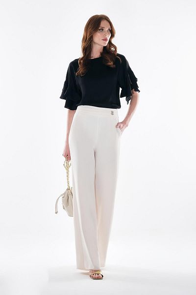 EXPLOSION Wide Leg Trousers with Side Pockets