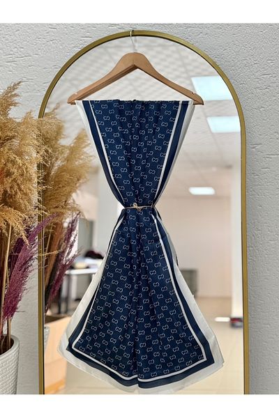 MİHRA STORE Rosalia Brand Voile Shawl Indigo