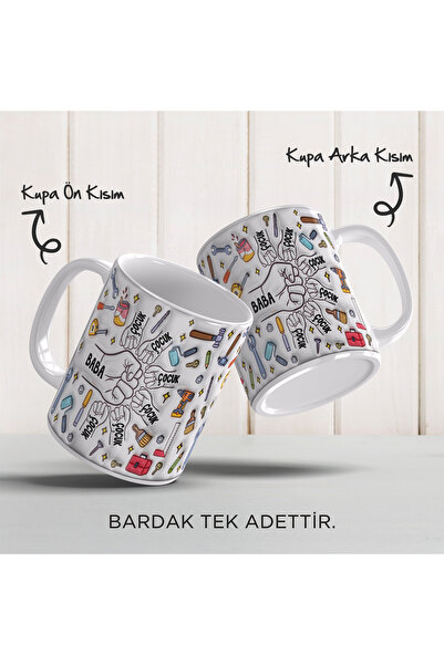 YELKOVAN TASARIM Babalar Günü Kişiye Özel İsimli, 3D Tasarımlı, Hediye Porsel...