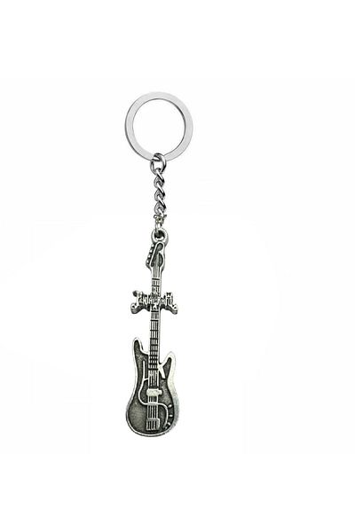 Herşey Nota Pentagram Music Band Themed Unisex Keychain – Heavy Metal Accessory