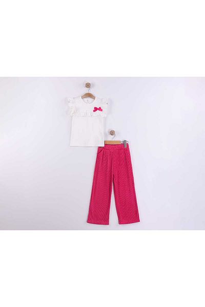 ayzen store Girl's Suit with Bow Detail