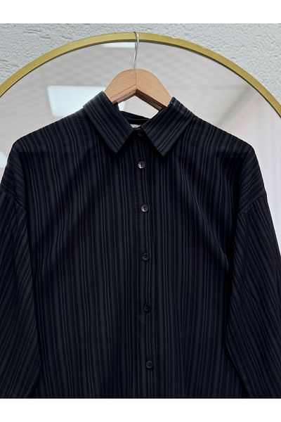 MİHRA STORE Tunica cu detaliu cu fantă pentru manșetă Trique-ZN5530-1 Negru