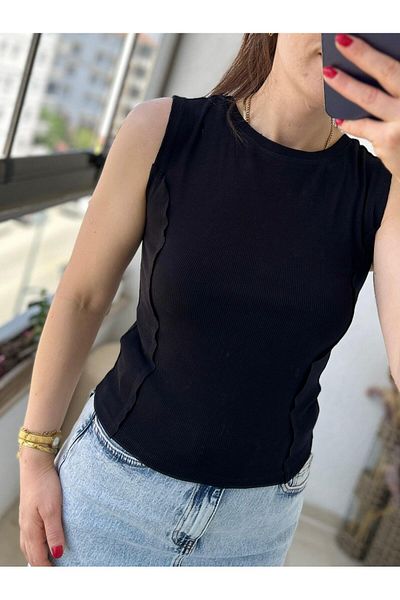 TUNAM BUTİK Side Stitch Detail Tank