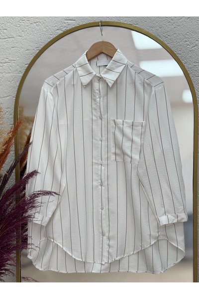 MİHRA STORE Ζαράρια Πουκάμισο με κοντό μπροστινό μέρος και μακρύ πίσω μέρος μ...