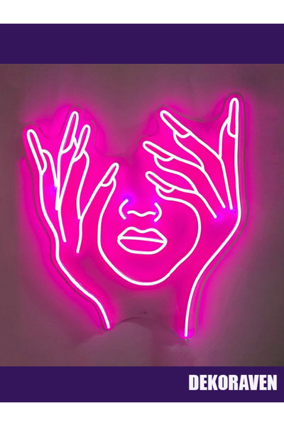 dekoraven El ve Tırnaklar Neon Tabela Dekoratif Aydınlatma - Nail Studio