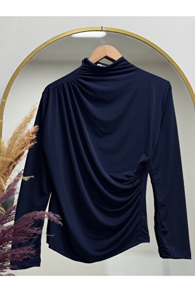 MİHRA STORE Άννα Σέντι Μπουζάλινο Μπαντί-EE538 Ναυτικό Μπλε