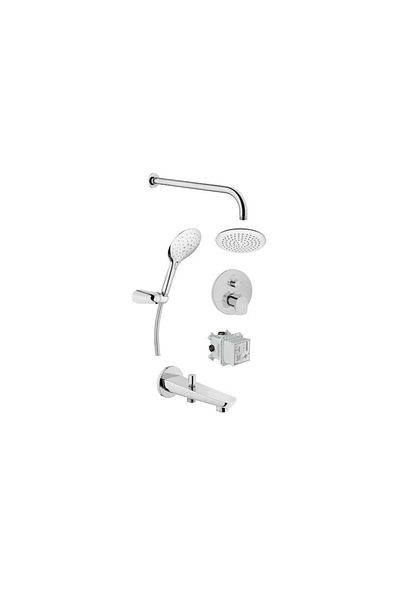 Artema Root Round Concealed Shower Set Chrome A49279