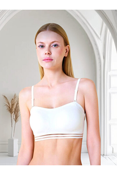Tatty Underwear صدرية بدون حمالات مع وسادة مقطوعة بالليزر من Fk