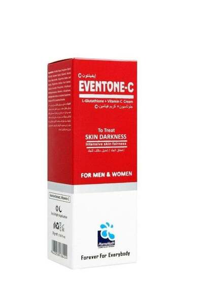 Pharmahealth كريم علاج الهالات السوداء من إيفينتون-سي إل-جلوتاثيون + فيتامين سي للرجال والنساء، 30 غرام