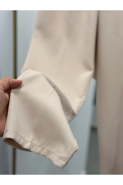 MİHRA STORE Ασιατικό παντελόνι με καρότο- MT1444 Stone