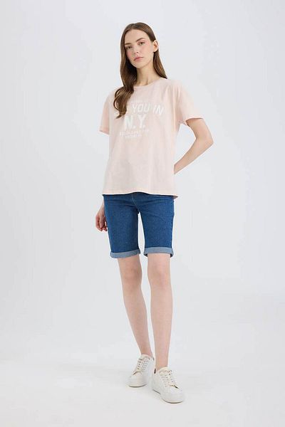 DeFacto Pink Women's T-Shirt E0720Ax/Pn26
