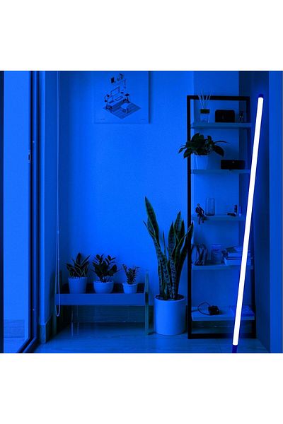 Generic 1 Pack T8 Led PC Neon Tube Light IP67 120CM, 18W 220V-240V, No Plug (Blue)