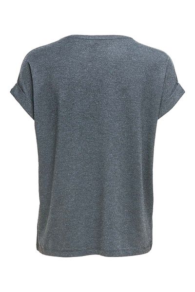 ONLY Hns Elz Only Sleeve Fold T-Shirt - Smoked - S - St06477-Smoked-S